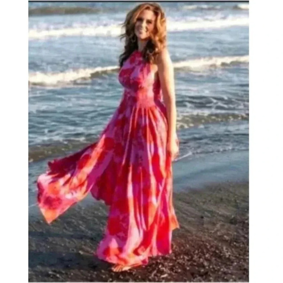 Anthropologie Abel The Label Womens Xsmall Charlotte Floral Maxi Dress - Picture 1 of 12